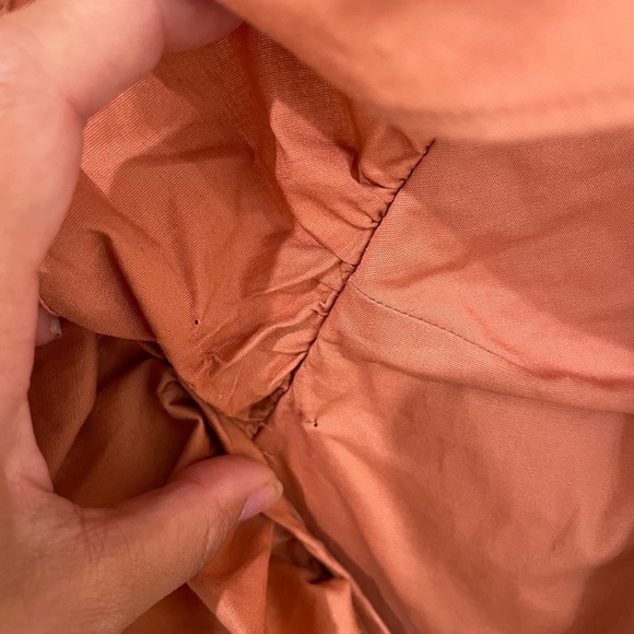 BCBGMAXAZRIA Women’s Peach Ruffle Romper Size XXS - Picture 13 of 14